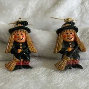 😉Bundle Days😉 Vintage Halloween Witch Earrings Costume Jewelry Dangle Pierced